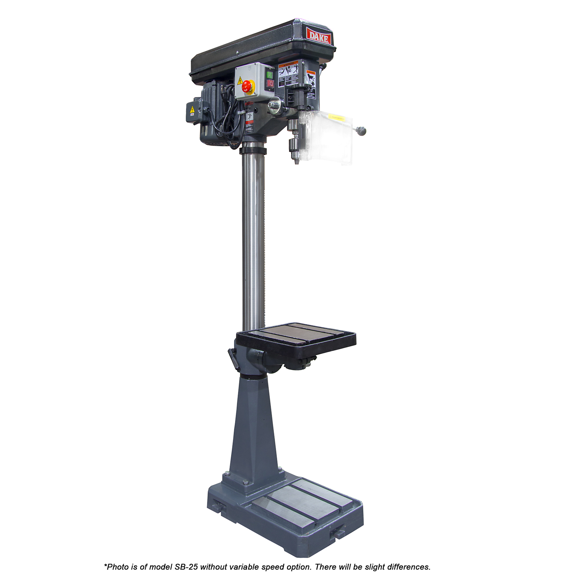 Dake, Floor Drill Press 1in., Variable Speed, 110V 1 Ph, Horsepower 1.5 HP, Volts 110 Model# SB-25V